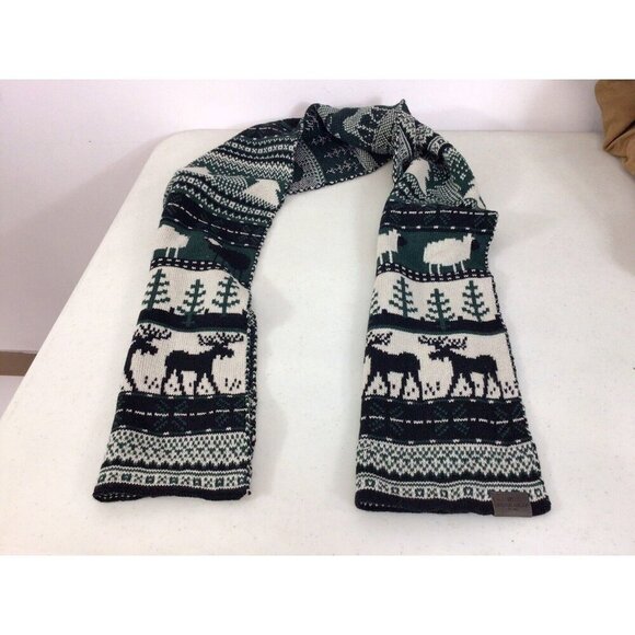 Woolrich Nordic Winter Scarf Animal Print - Picture 8 of 9